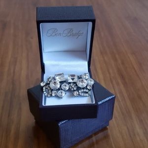 Faux jeweled earrings